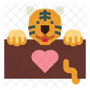 Tiger Holding Board  Icon