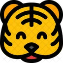 Tiger lächelt  Symbol