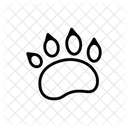 Footprint Tiger Tiger Paw Icon