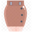 Tight Skirt Skirt Woman Icon