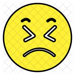 Tightly Closed Eye Emoji Icon