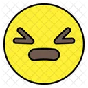 Tightly Closed Eye Emoticon Smiley Icon