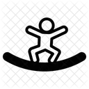 Tightrope Rope Motorbike Icon