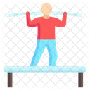 Tightrope Walker Acrobatic Circus Icon