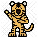 Tigre saluda  Icono