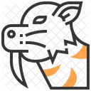 Tigre Dientes De Sable Smilodon Extinto Icono