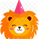 Tigre Cara De Tigre Chapeu De Festa De Tigre Ícone