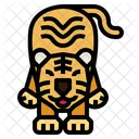 Tigre perezoso  Icono