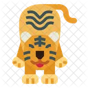 Tigre preguiçoso  Ícone