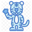 Tigre saluda  Icono