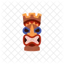 Tiki Mask Polynesian Icon