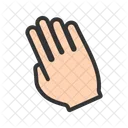 Tilted Hand Gesture Icon
