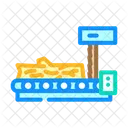 Timber Sawmill Process Icon