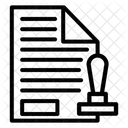 Timbre Approuve Document Icon