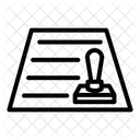 Timbre Approuve Document Icon