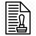 Timbre Approuve Document Icon