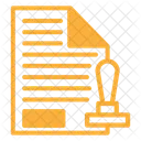 Timbre Approuve Document Icon