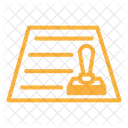 Timbre Approuve Document Icon