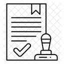 Timbre approuvé  Icône