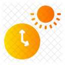 Time Clock Summer Icon