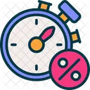Time Discount Stopwatch Icon