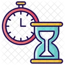 Time Hourglass Wall Clock Icon