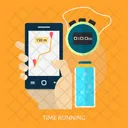 Time Running Maps Icon