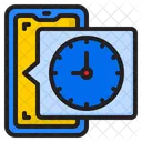 Time Clock Phone Icon