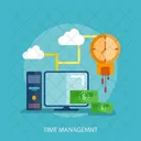 Time Management Money Icon