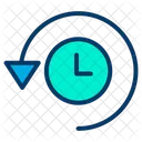 Clock Time Management Time Rotation Icon