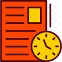 Time Paper Test Paper Icon
