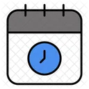 Time Clock Schedule Icon