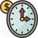 Time Management Income Icon