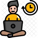 Time Support Digital Icon