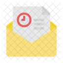 Time File Envelope Icon