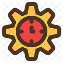 Time Management Gear Icon