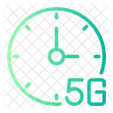 5 G Time Clock Icon