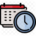 Time And Date Calendar Schedule Icon