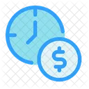Time And Money Business Clock Icon