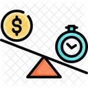Time And Money  Icon