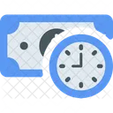 Time And Money Investment Time Finance Time Icon
