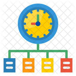 Time Chart Icon - Download in Flat Style