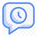 Time Chat Clock Chat Icon