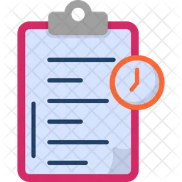 Time clipboard  Icon