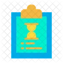 Clipboard Hourglass Limited Time Icon