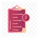 Time clipboard  アイコン
