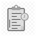Time clipboard  アイコン