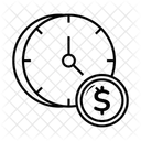 Time Clock Coin  Icon