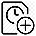 Time Clock File Add Icon
