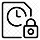 Time clock file lock  Icon